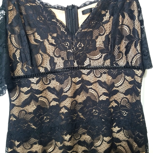 🖤Guess Black MARCY OFF-THE-SHOULDER LACE DRESS SIZE S 🖤 - Picture 10 of 11